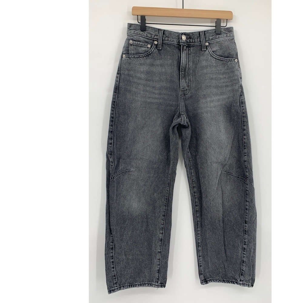 Levis Cinch Barrel Jeans Womens 29 Black Wild Leg Fade 100% Cotton Denim Pants